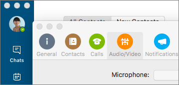 skype for business settings in mac
